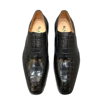 Деловые мужские новые модные модельные туфли для отдыха, Высококачественная Классическая официальная обувь на шнуровке, Уютные кроссовки из натуральной кожи