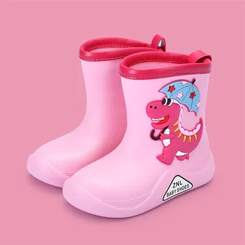 Детские непромокаемые ботинки с героями мультфильмов 2022 года, резиновые сапоги для мальчиков и девочек, детские непромокаемые ботинки, Новая модная нескользящая детская водная обувь для здоровья