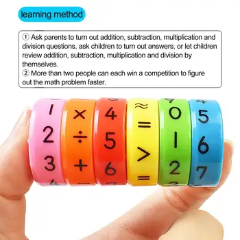 Детские обучающие игрушки Арифметический калькулятор Обучающий Веселый счетчик Детские Математические цифры Головоломка Игрушка для раннего образования Подарок