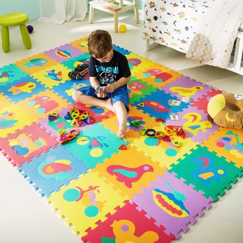 Детский коврик EVA Kids Foam Puzzle Carpet, детский игровой коврик, напольная плитка с алфавитом и цифрами, прямая поставка