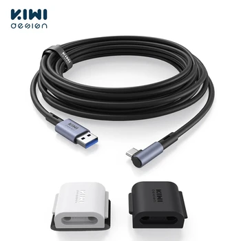 Дизайн KIWI 16 футов/5 М Соединительный кабель для Oculus Quest 2 Аксессуары USB3.0 к Type C Прочный Высокоскоростной кабель для передачи данных USB C VR