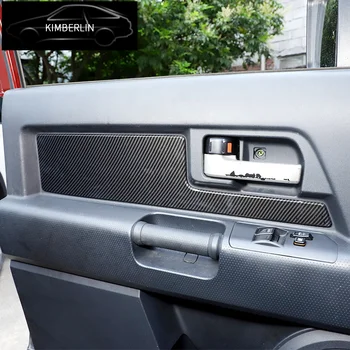 Для 07-21 Toyota FJ Cruiser отделка внутренней дверной панели наклейка для укладки интерьера автомобиля отделка дверной панели рамка ABS рисунок из углеродного волокна