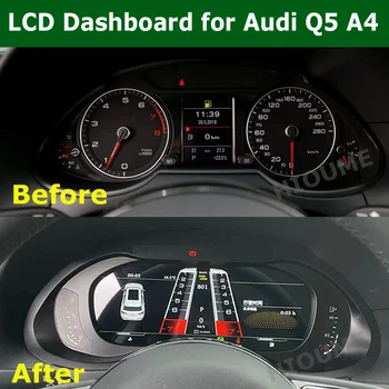 Для Audi Q5 A5 A4 S4 2010-2018 Автомобильная ЖК-Приборная Панель Цифровой Кластер Виртуального Приборного Щитка Спидометр Панель Головного устройства Carplay