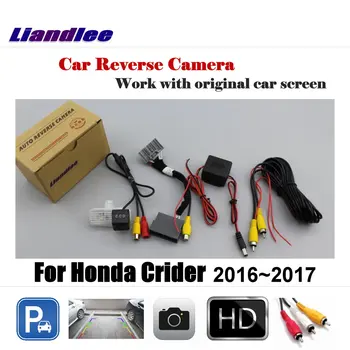 Для Honda Crider 2016-2017 Автомобильная Камера Заднего Вида Для парковки Задним Ходом АВТО HD CCD NTSC PAL RCA AUX CAM