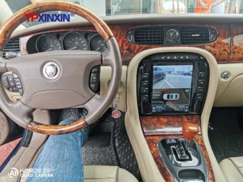 Для Jaguar XJ 04-08 XJ Tesla Style Android 10,0 128 ГБ GPS навигация, автомагнитола, стереомагнитофон, головное устройство