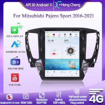 Для Mitsubishi Pajero Sport 2016-2019 Умный Мультимедийный Видеоплеер Montero Радио GPS 5G Навигация CarPlay Snapdragon 128G