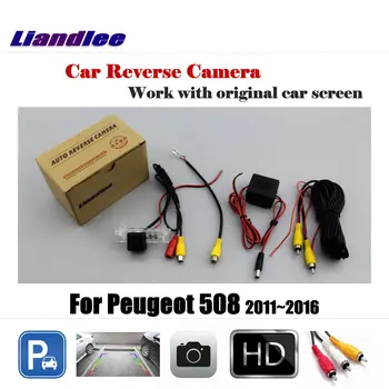Для Peugeot 508 2011-2016 Автомобильная Камера заднего Вида Заднего Вида Парковка АВТО HD CCD SONY OEM CAM С Адаптером