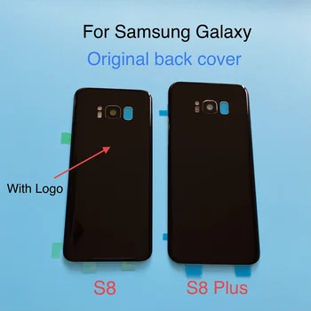 Для SAMSUNG Задняя крышка Батарейного отсека Для Samsung Galaxy S8 G950 SM-G950F G950FD S8 Plus S8 + G955 SM-G955F G955FD Задняя Стеклянная крышка