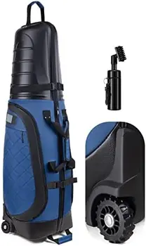 Дорожные сумки для авиакомпаний с колесиками и АБС-жестким верхом, защищают ваши клюшки, водонепроницаемые, устойчивые к царапинам, на основе ПВХ-брезента и