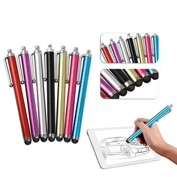 Емкостная ручка Kugelschreiber Смартфоны Для iPad iPhone Разного цвета С Емкостным экраном Универсальный Стилус Металлический Q6J9
