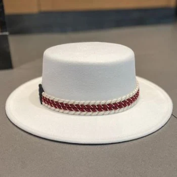 Женский британский цилиндр, ковбойская мужская панама, джазовая шляпа domo, бесплатная доставка, роскошная фетровая шляпа, элегантная новая черная кепка для вечеринки в часовне