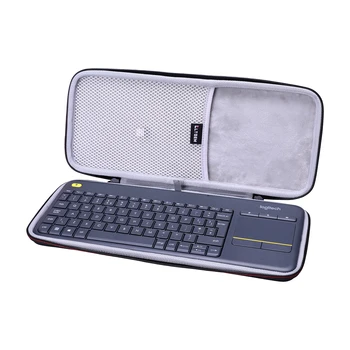 Жесткий чехол LTGEM EVA для беспроводной клавиатуры Logitech K400 Plus для гостиной с тачпадом для домашнего кинотеатра, ПК, подключенного к телевизору