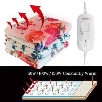 Зимнее теплое одеяло с электрическим подогревом, водонепроницаемое, с автоматической защитой от отключения, Одеяло с подогревом