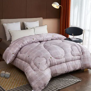Зимнее теплое Стеганое Одеяло для взрослых, 100% Натуральный Хлопок, Плотные Одеяла, Помогающие уснуть, Стеганые одеяла, Большой Королевский Размер
