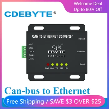 Интерфейс CAN-BUS-Ethernet RS485 CDEBYTE E810-DTU (CAN-ETH) Двусторонний разъем Прозрачной передачи Данных Беспроводной модем IoT TCP/UDP