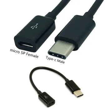 Кабель Usb-c Type C Для Micro USB Для Huawei Micro B, кабель USB Type C для мужчин, совместимый для Xiaomi 10 см
