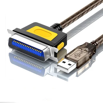 Кабель для печати с USB на параллельный порт Кабель для печати с USB на 1284 36-контактный LPT старый кабель для передачи данных для принтера