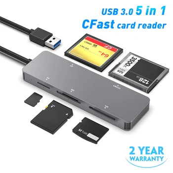 Кард-ридер USB 3,0 для CFast/CF/XD/Secure Digital/TF Разветвитель Адаптер для Карт Адаптер для ПК Ноутбук Access Cardreader Кард-ридер