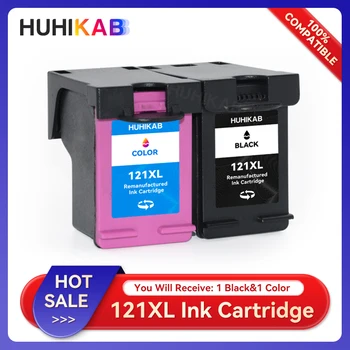 Картридж HUHIKAB 121XL, Переработанный для HP 121 121 XL, Совместимый с принтером HP Deskjet D2563 F4283 F2423 J4624 J4660 J4680