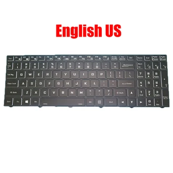 Клавиатура для ноутбука на английском и американском языках для Anauta для Kuiper pro 15,6 NH57AF1 NH57ADS, черная с подсветкой, Новая