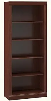Книжный шкаф с 5 полками из вишни урожая