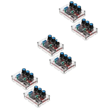 Комплект Генератора сигналов из 6 предметов, XR2206 Генератор сигналов с точной функцией, Частотный модуль, Генератор сигналов DIY Kit