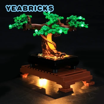 Комплект светодиодных ламп YEBRICKS для 10281 зеленого дерева Бонсай, набор строительных блоков (не включает модель), Кирпичные игрушки для детей