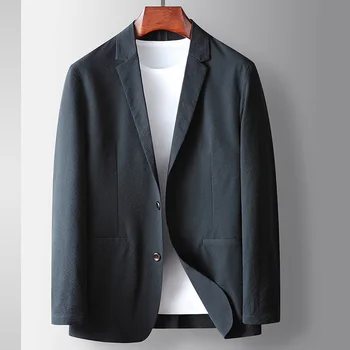 Костюм M-small, мужской пиджак, свадебное вечернее платье, модный дизайн, черный повседневный свободный костюм