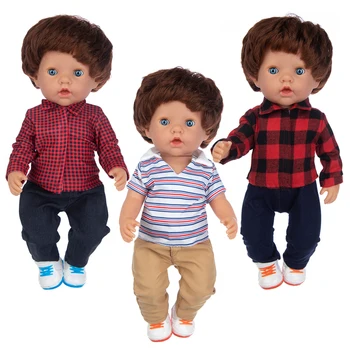 Костюм в юбке для кукол Поп Реборн Силиконовый Мальчик 48 см Born Poupee Boneca Детская мягкая игрушка Подарок для девочки