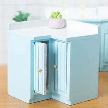 Красивая миниатюрная модель кухонного стола ручной работы, игрушка для детей, мини-кухонный стол, миниатюрный кухонный стол