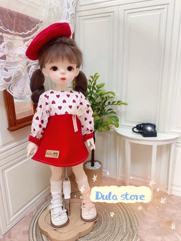 Кукольная одежда Dula Платье красная юбка love Azone Licca ICY JerryB 1/6 Аксессуары для кукол Bjd