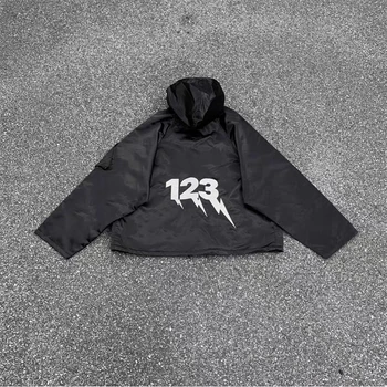 Куртка RRR123 с принтом хай-стрит 1: 1, мужская и женская хлопковая куртка, пиджак, 1 Размер, 2 Размер, 3