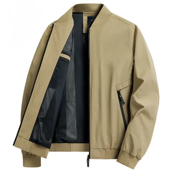 Куртка-бомбер 2023, Новая мужская демисезонная Модная Повседневная ветрозащитная Дышащая куртка, уличные водонепроницаемые