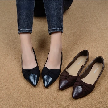Летняя модная женская обувь на плоской подошве с острым носком, роскошные женские дизайнерские туфли 2023