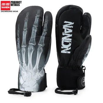 Лыжные перчатки NANDN, перчатки для сноуборда, мужские Классические зимние перчатки, перчатки с сенсорным экраном, мужские армейские перчатки