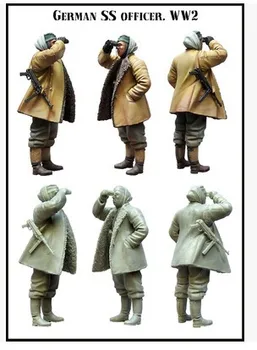 Масштабные модели 1/35 Комплект немецкого зимнего солдата Модель из смолы Бесплатная доставка