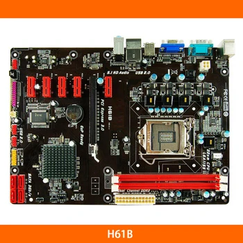 Материнская плата для Майнинга BIOSTAR H61B H61 DDR3 LGA 1155 USB 2,0 ATX С Поддержкой процессоров Core i7/i5/i3 Оригинального Качества Быстрая доставка