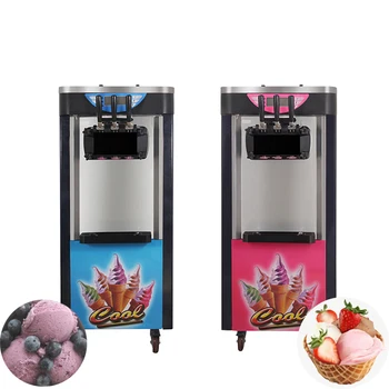Машина для приготовления мягкого мороженого, коммерческая электрическая машина для приготовления эскимо, машина для приготовления замороженного йогурта с тремя вкусами, автоматическая продажа