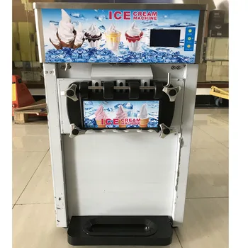машина для производства мороженого с 3 вкусами Коммерческая автоматическая машина для производства мороженого Маленькая мягкая машина для производства мороженого 220 В/110 В