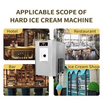 Машина для производства твердого мороженого Mvckyi 40Л/ч США DDP/морозильная камера периодического действия/Производитель мороженого Gelato /Итальянский льдогенератор