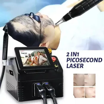 машина для удаления татуировок с диодным лазером 2в1 и пикосекундным лазером 808 с длиной волны 4 755нм 808нм 1064 нм