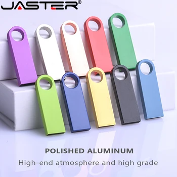 Металлическая флешка JASTER Mini, серебристые USB-флешки, Черный флеш-накопитель, 64 ГБ, водонепроницаемое устройство памяти, флешка для телефона, 32 ГБ, 16 ГБ