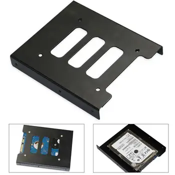 Металлический кронштейн для жесткого диска 2,5-3,5 дюйма, лоток для хранения твердотельных дисков SSD
