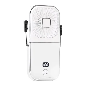 Мини-вентилятор, портативный USB Складной персональный ручной вентилятор, держатель для телефона, вентилятор с регулировкой 4 скоростей для офиса на открытом воздухе