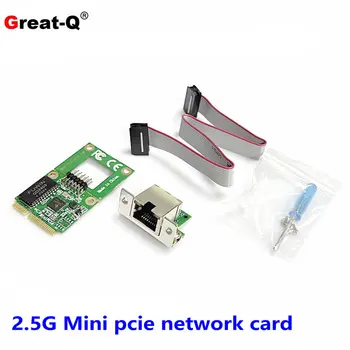 Мини-карта PCIe 2.5G Ethernet 2.5GBase-T Гигабитный сетевой адаптер mPCIe 2500 Мбит/с RJ45 LAN Карта контроллера