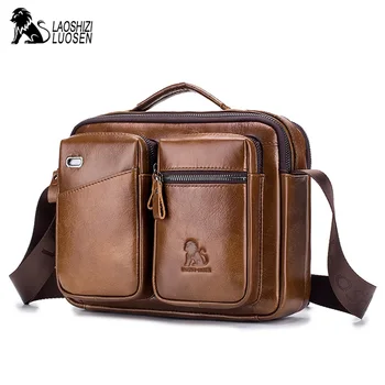 Мужские Дизайнерские сумки из натуральной кожи, Винтажные портфели для ноутбуков, Офисные сумки через плечо, Мужские сумки-тоут, сумки-мессенджеры через плечо