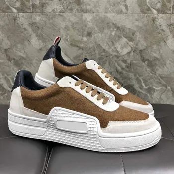 Мужские Классические кроссовки TB THOM, модный бренд, повседневная обувь на платформе в стиле пэчворк, мужские кроссовки высокого качества, увеличивающие рост, TB Sneaker