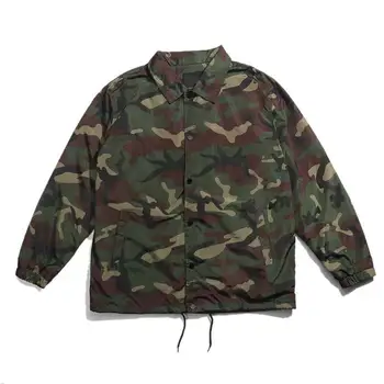 Мужские куртки для тренеров, осенняя качественная американская военная форма, камуфляжное пальто с отложным воротником, мужская куртка