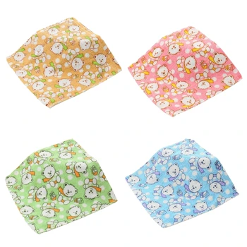 Нагрудники для кормления, квадратный носовой платок для новорожденных, салфетка для рук, полотенца от слюны, 5шт 69HE