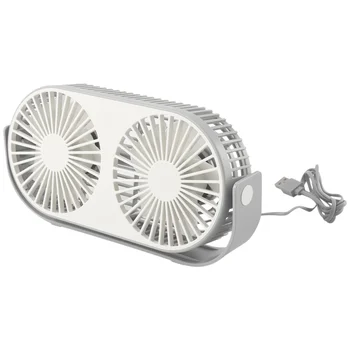 Настольный вентилятор Двойной вентилятор с Ароматерапией Трехскоростная ночная лампа USB Вентилятор Настольное Воздушное Охлаждение для офиса Дома